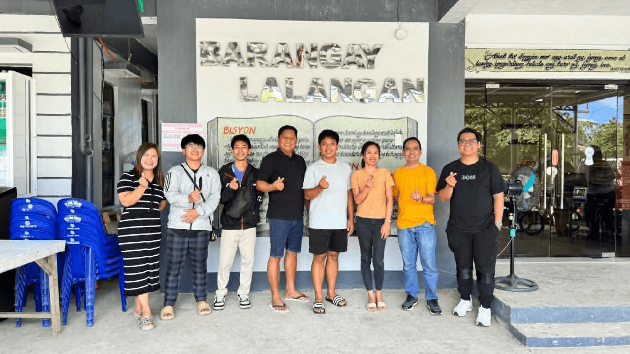 AlfaDevs team with Barangay Lalangan partners